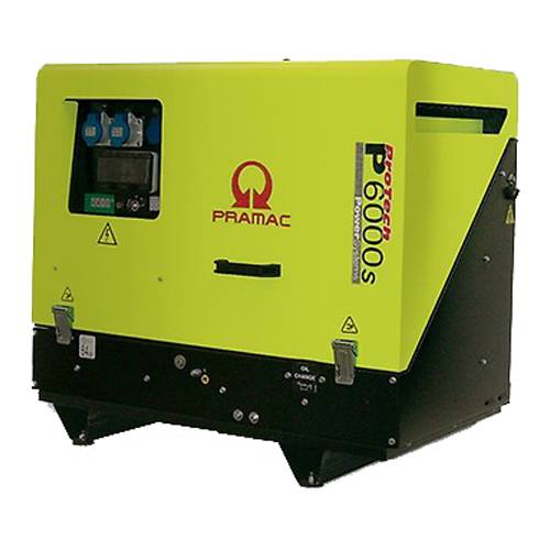 PRAMAC P6000s - Diesel Stromerzeuger (230V | 435 cm³ Hubraum | 1 Phase | 50 Hz | E-Start)