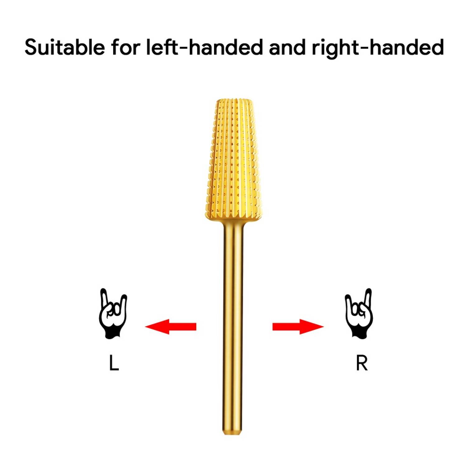 JCMaster® Premium Wolframstahl 4 in 1 Nagelfräser Bit, 2.35mm Gelnägel Acrylnägel Schleifen