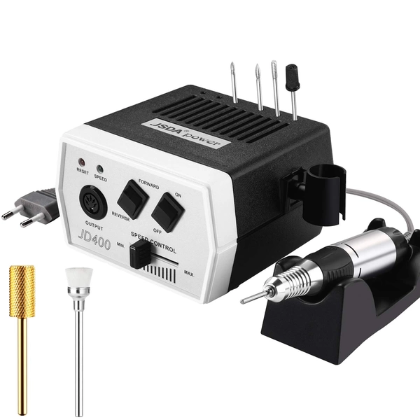 JSDA® Profi Nagelfräser JD400 30000 U/min für Maniküre Pediküre, Keine Vibration, Kein Lärm, Schwarz JSDA® Profi Nagelfräser JD400 30000 U/min für Maniküre Pediküre, Keine Vibration, Kein Lärm, Schwarz