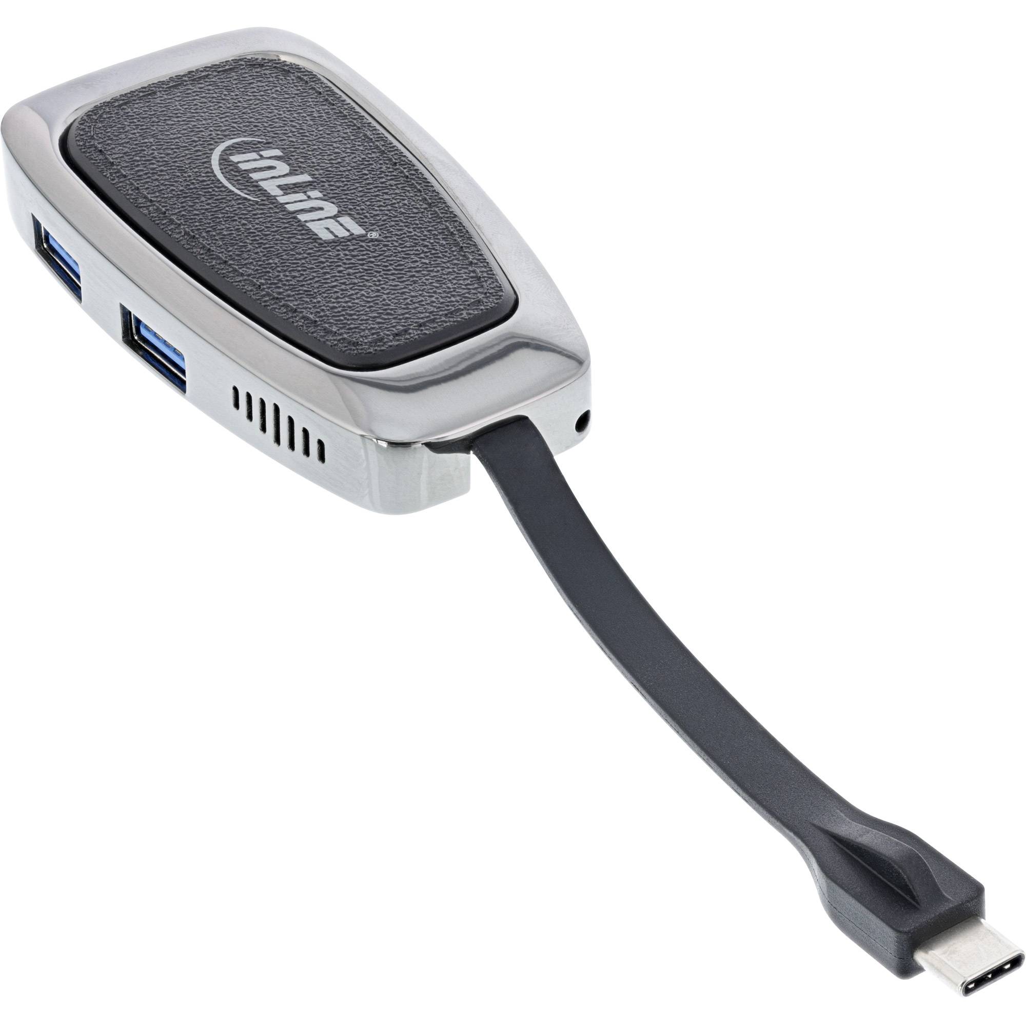 INLINE - Multifunktions-Hub USB 3.2 Gen.2 USB-C (2xUSB-A + 1xHDMI + 1xUSB-C)