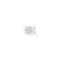 Titan KUKRI TFD-12025SL12Z/KU - Gehäuselüfter Titan KUKRI TFD-12025SL12Z/KU - Gehäuselüfter