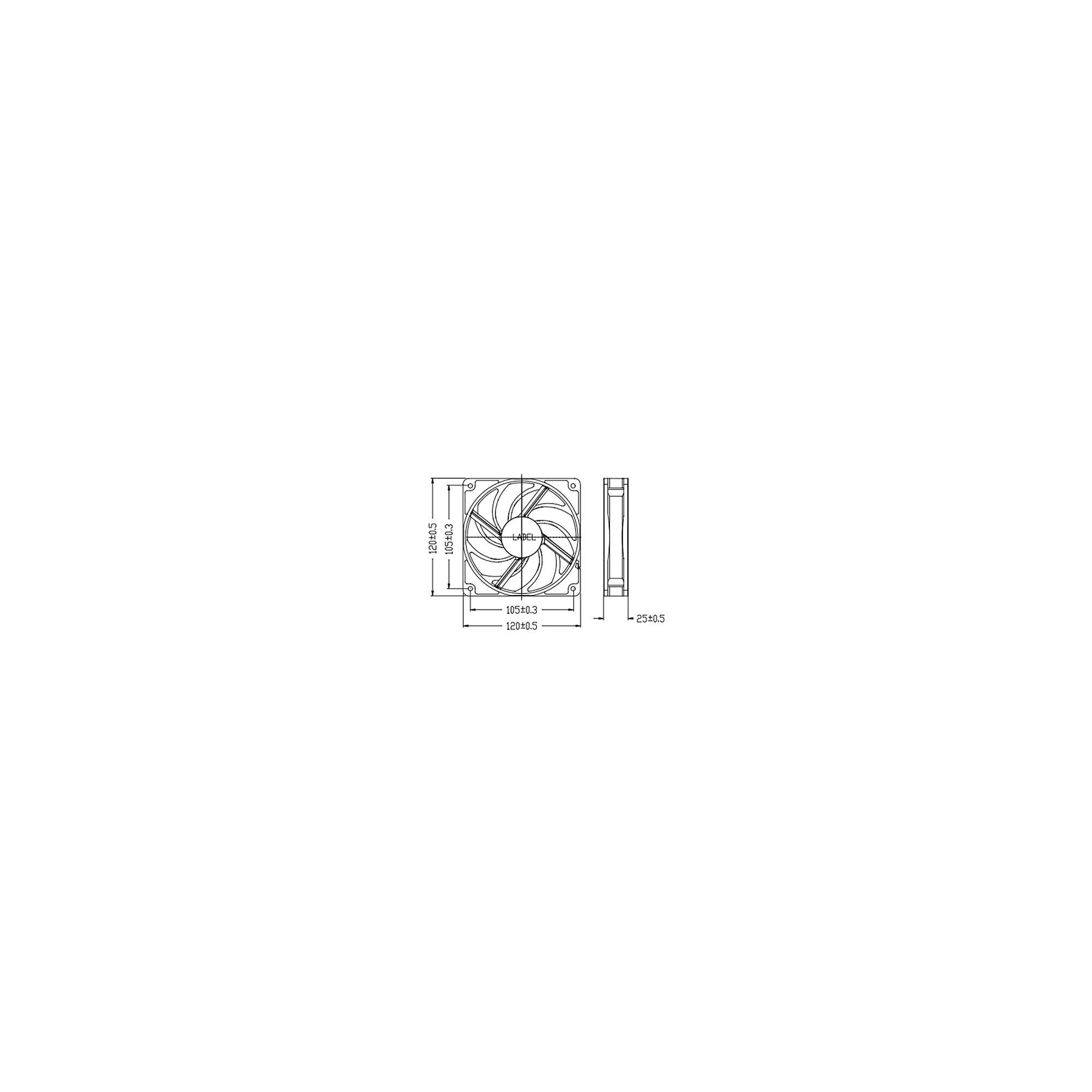 Titan KUKRI TFD-12025H12ZP/KU(RB) - Gehäuselüfter