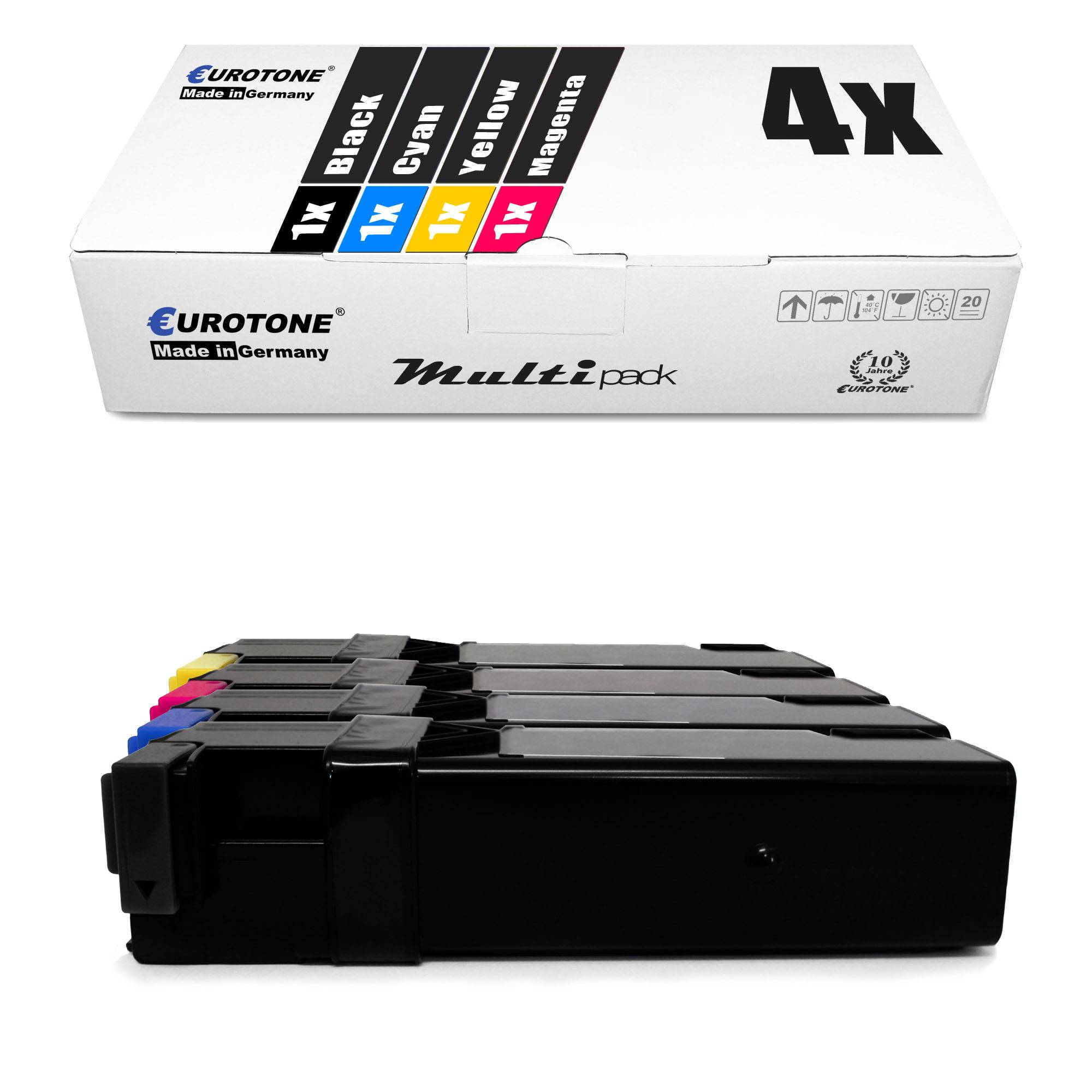 Eurotone 4 Lasertoner ersetzt Xerox 106R01334 Xerox 106R01331 Xerox 106R01332 Xerox 106R01333