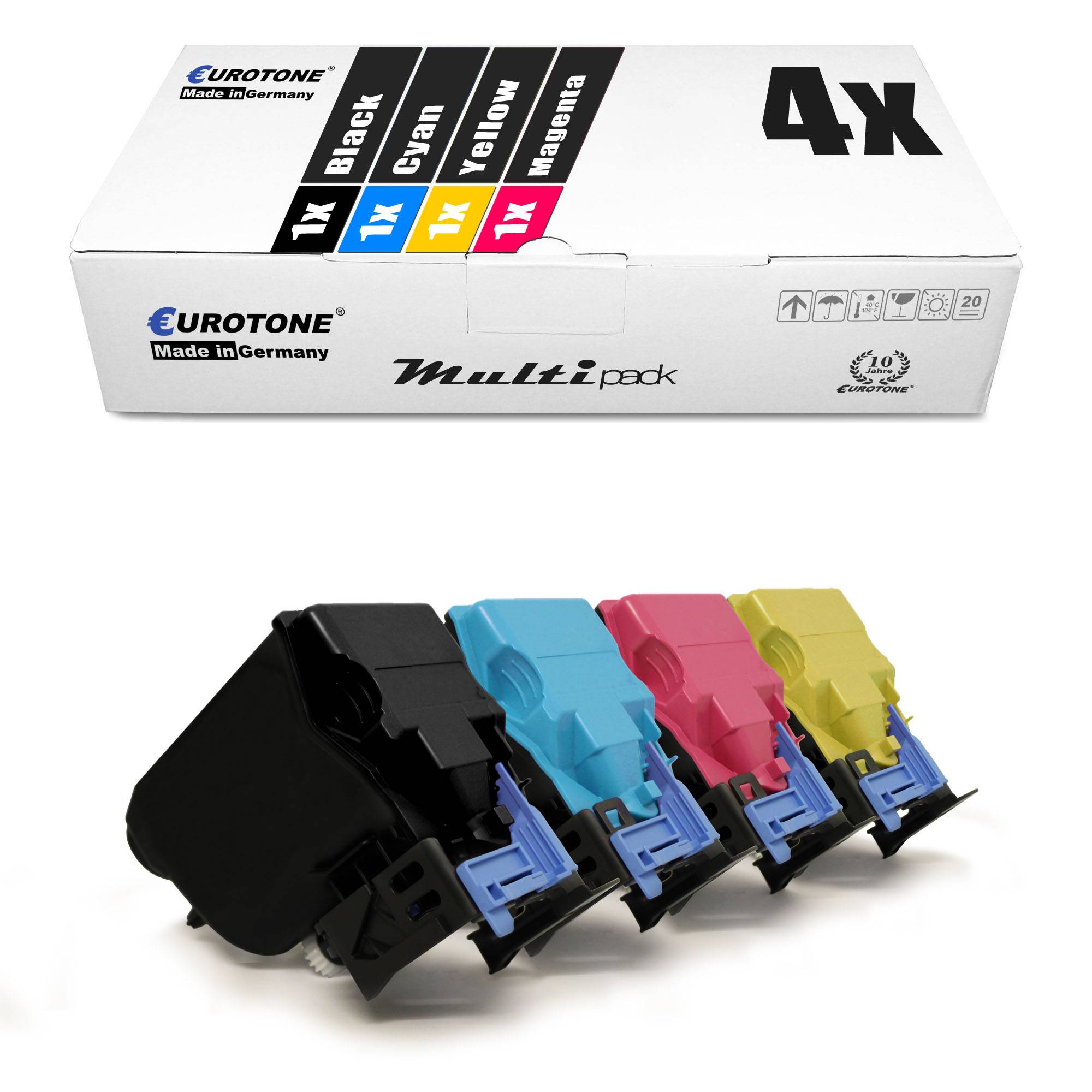 Eurotone 4 Lasertoner ersetzt Epson C13S050750 C13S050749 C13S050748 C13S050747