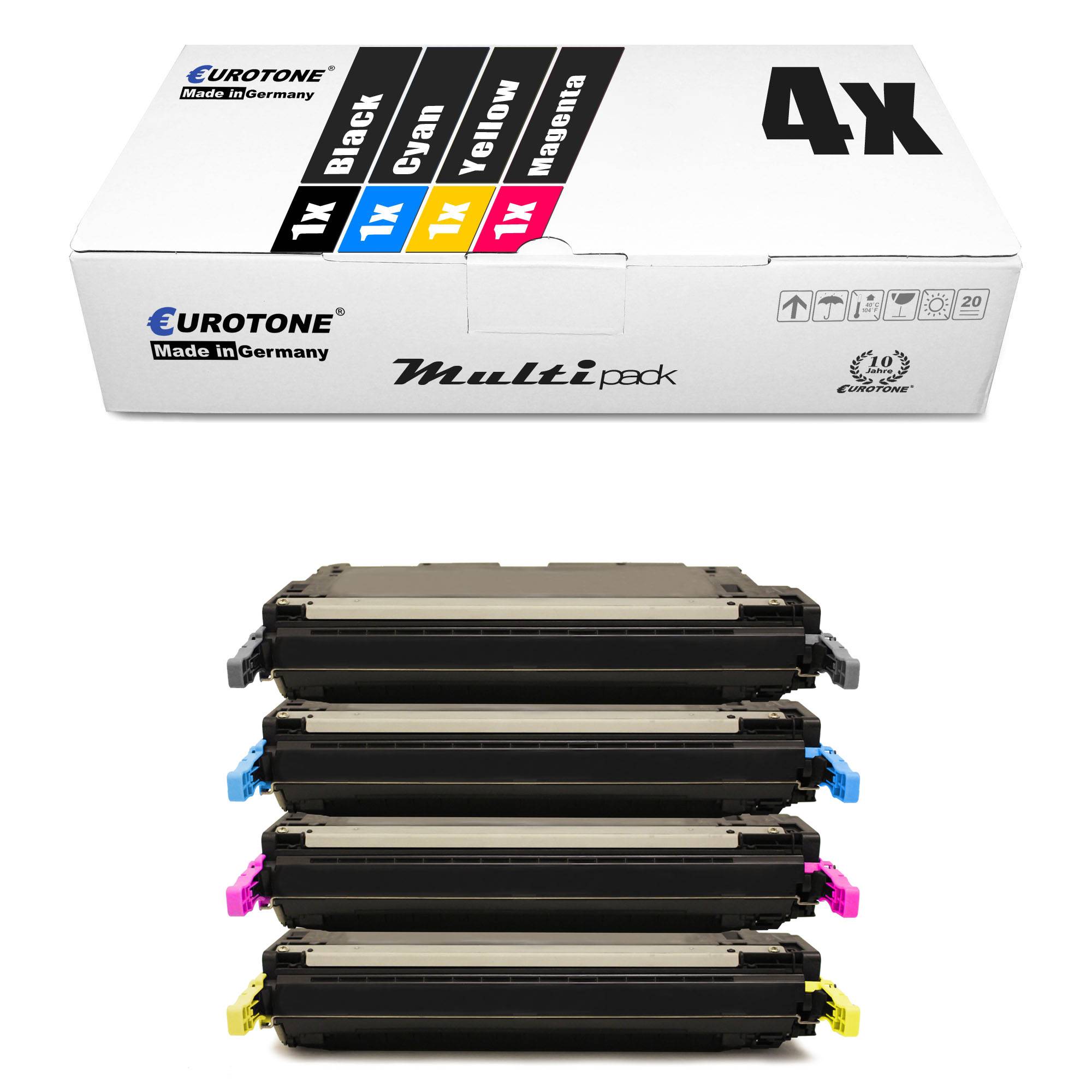 Eurotone 4 Lasertoner ersetzt HP Q2670A 308A Q2671A 309A Q2673A 309A Q2672A 309A
