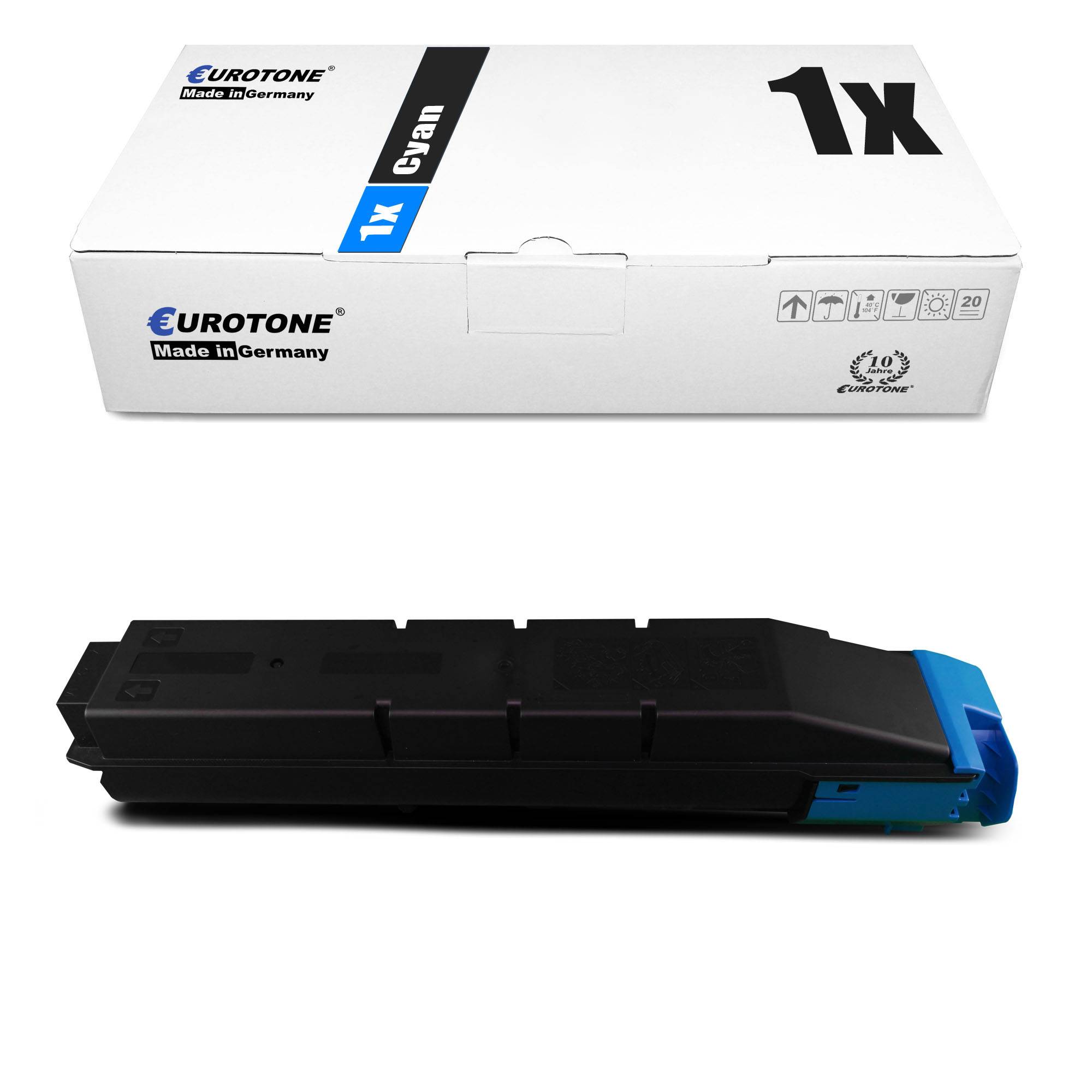 Eurotone 1 Lasertoner ersetzt Kyocera TK-8705C TK8705 1T0T2K9CNL0