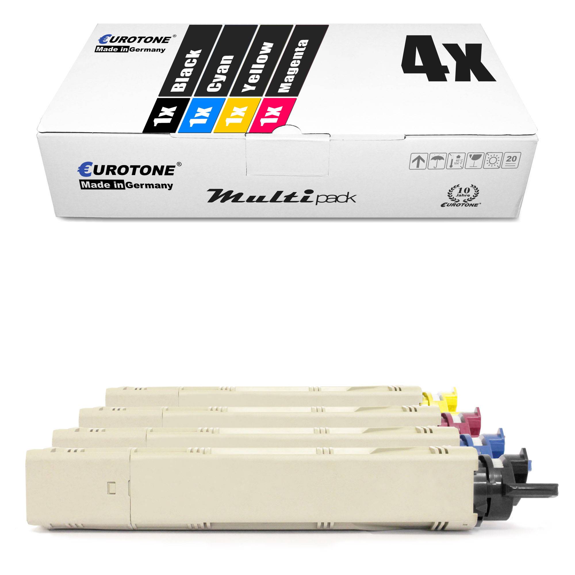 Eurotone 4 Lasertoner ersetzt OKI 43459332 43459331 43459330 43459329