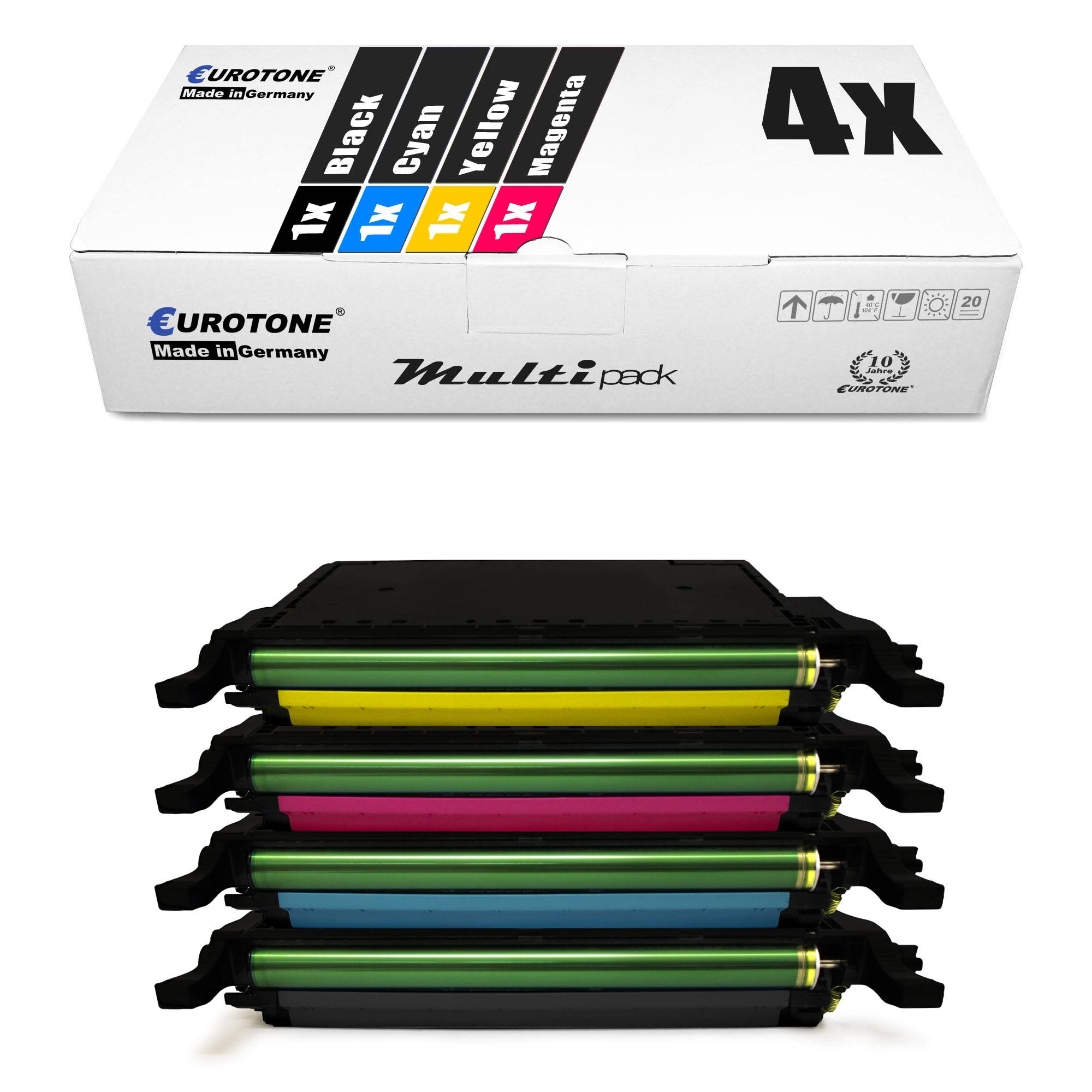 Eurotone 4 Lasertoner ersetzt Samsung CLT-K6092S CLT6092 CLT-C6092S CLT6092 CLT-M6092S CLT6092 CLT-Y6092S CLT6092