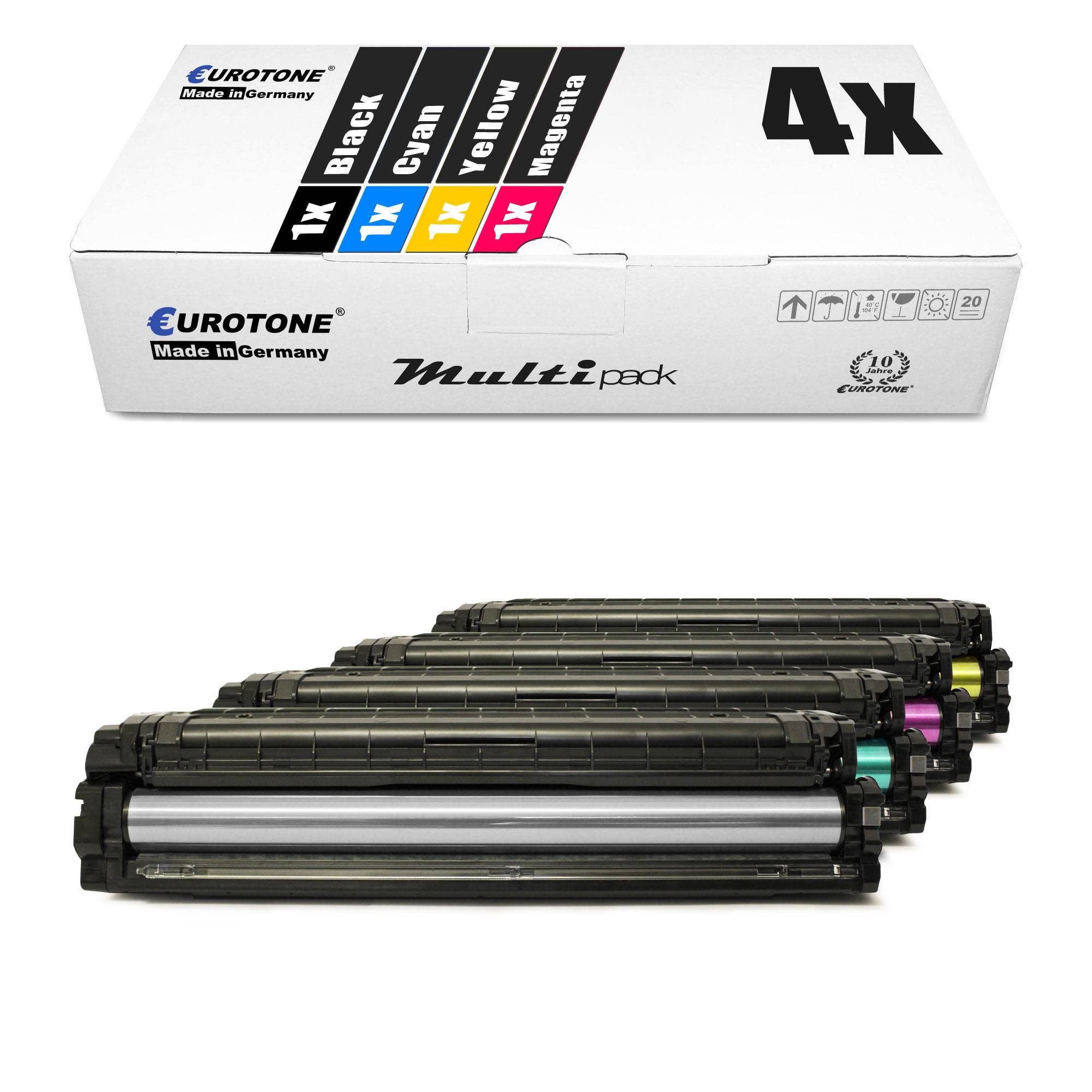 Eurotone 4 Lasertoner ersetzt Samsung CLT-K503L CLT-C503L CLT-M503L CLT-Y503L