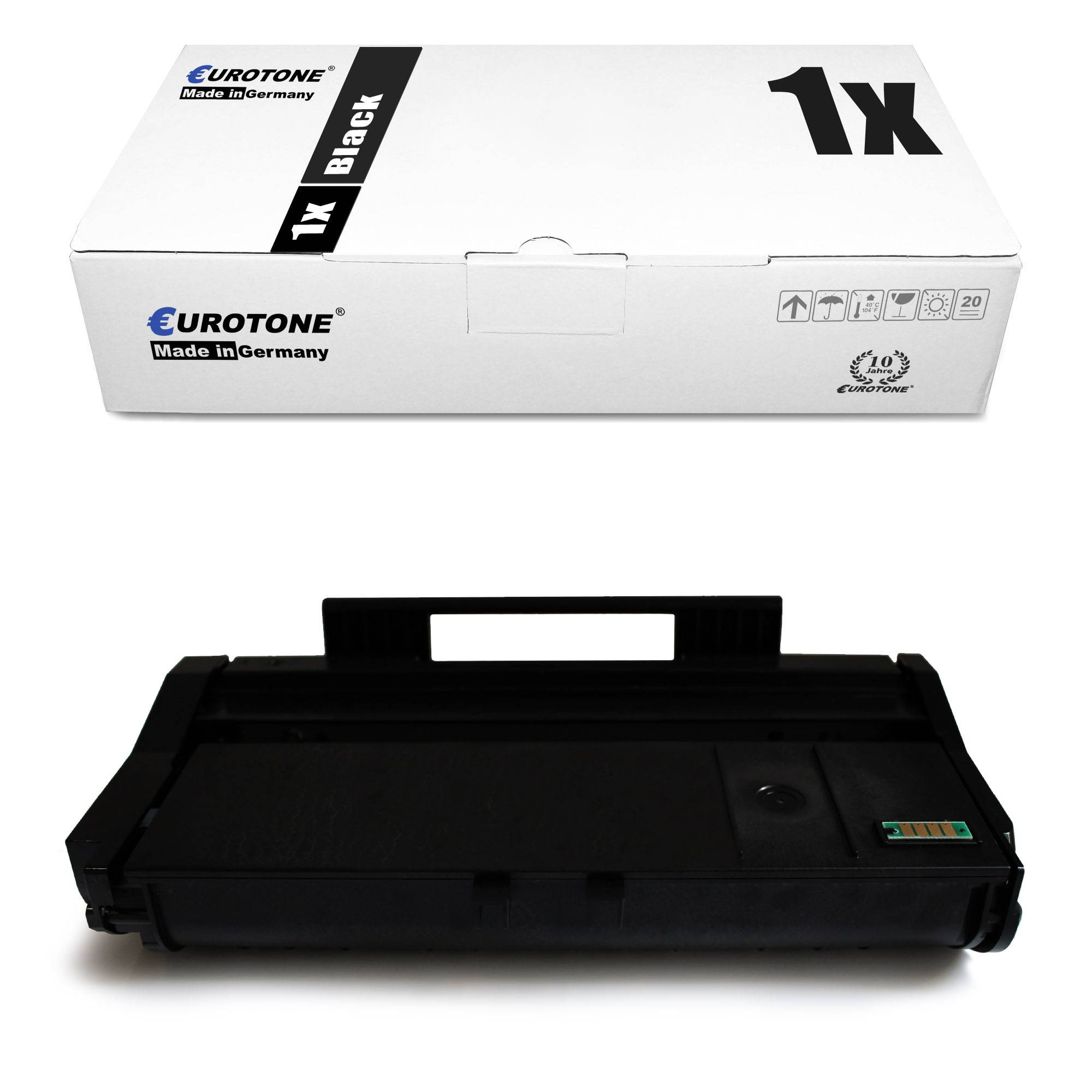 Eurotone 1 Lasertoner ersetzt Ricoh 407166 Type SP100