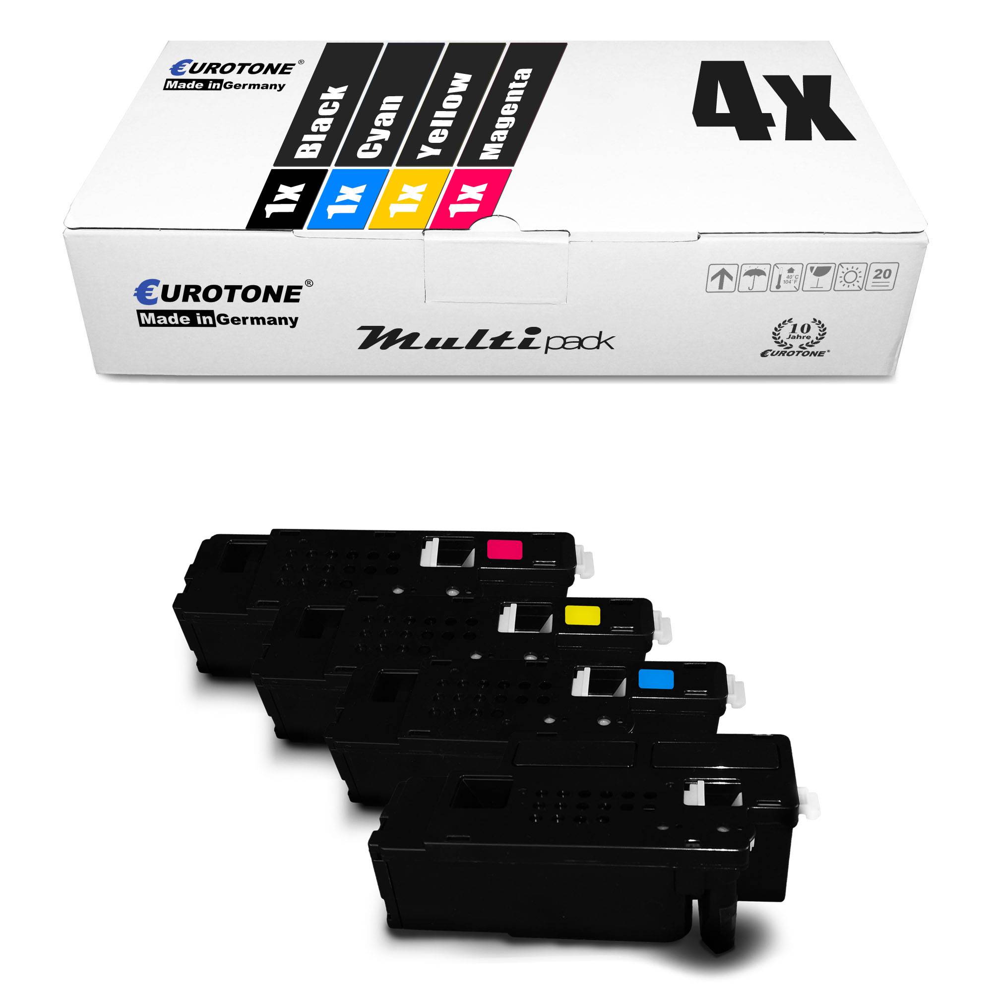 Eurotone 4 Lasertoner ersetzt Epson C13S050614 C13S050613 C13S050612 C13S050611