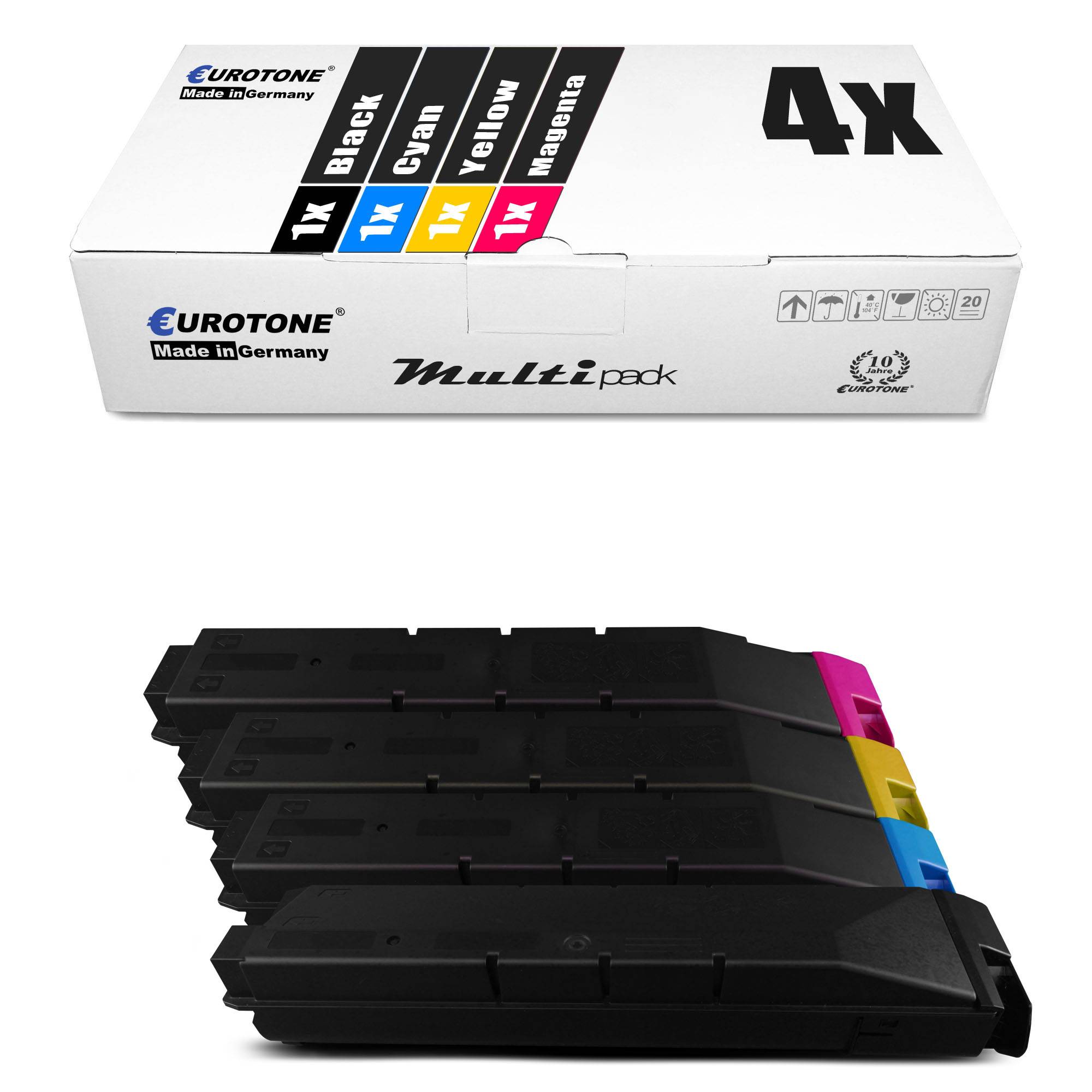 Eurotone 4 Lasertoner ersetzt Kyocera TK-5195K 1T02R40NL0 TK-5195C 1T02R4CNL0 TK-5195M 1T02R4BNL0 TK-5195Y 1T02R4ANL0