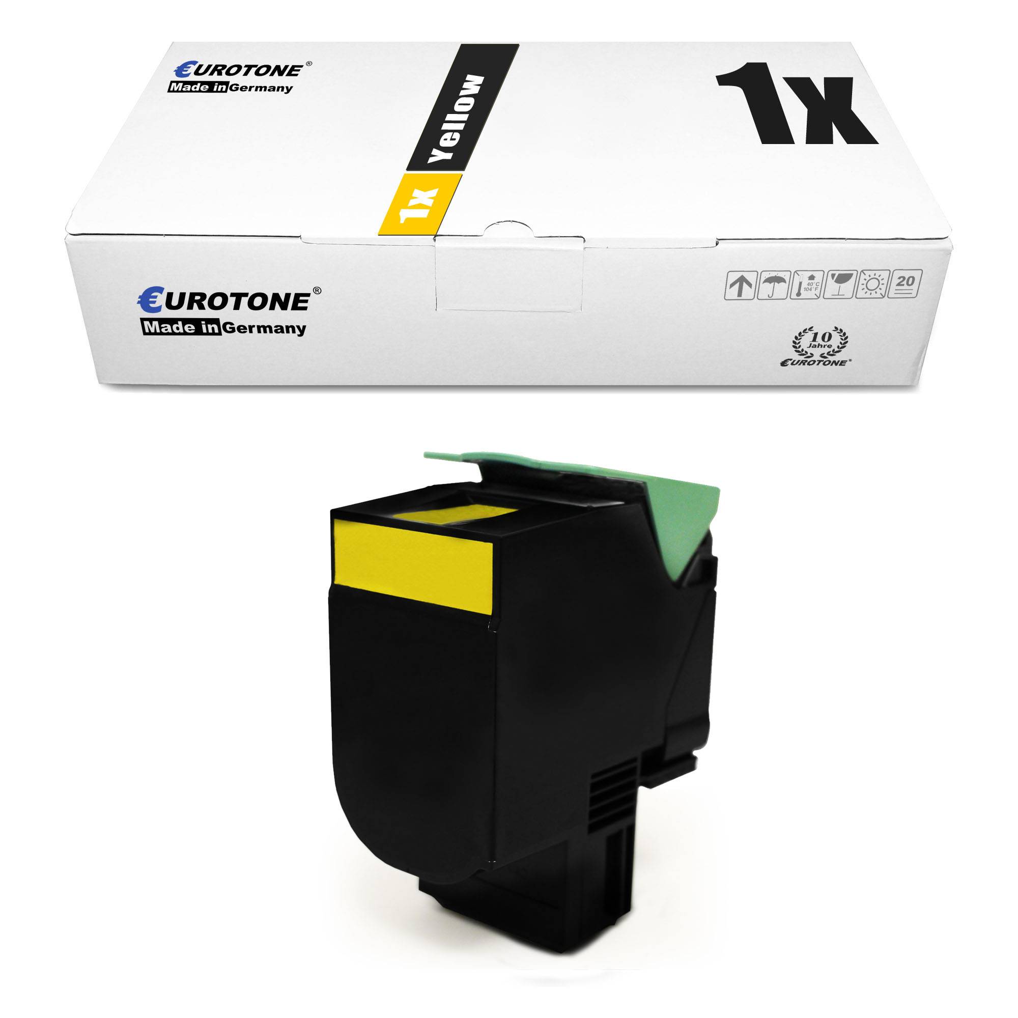 Eurotone 1 Lasertoner ersetzt Lexmark 80C0X40 800X4