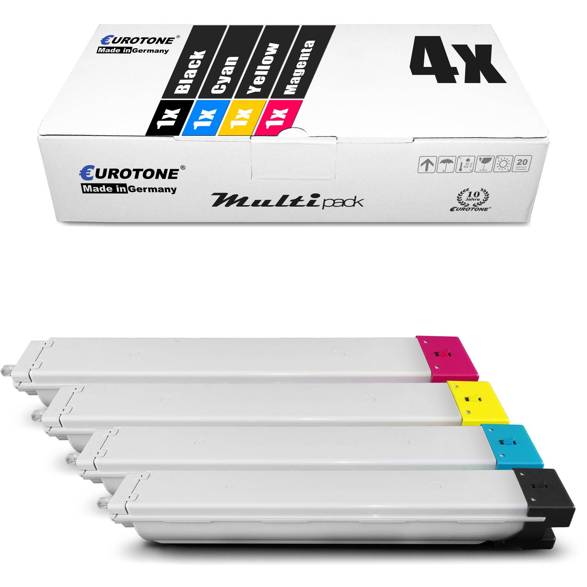 Eurotone 4 Lasertoner ersetzt Samsung CLT-K808S SS600A CLT-C808S SS560A CLT-M808S SS642A CLT-Y808S SS735A