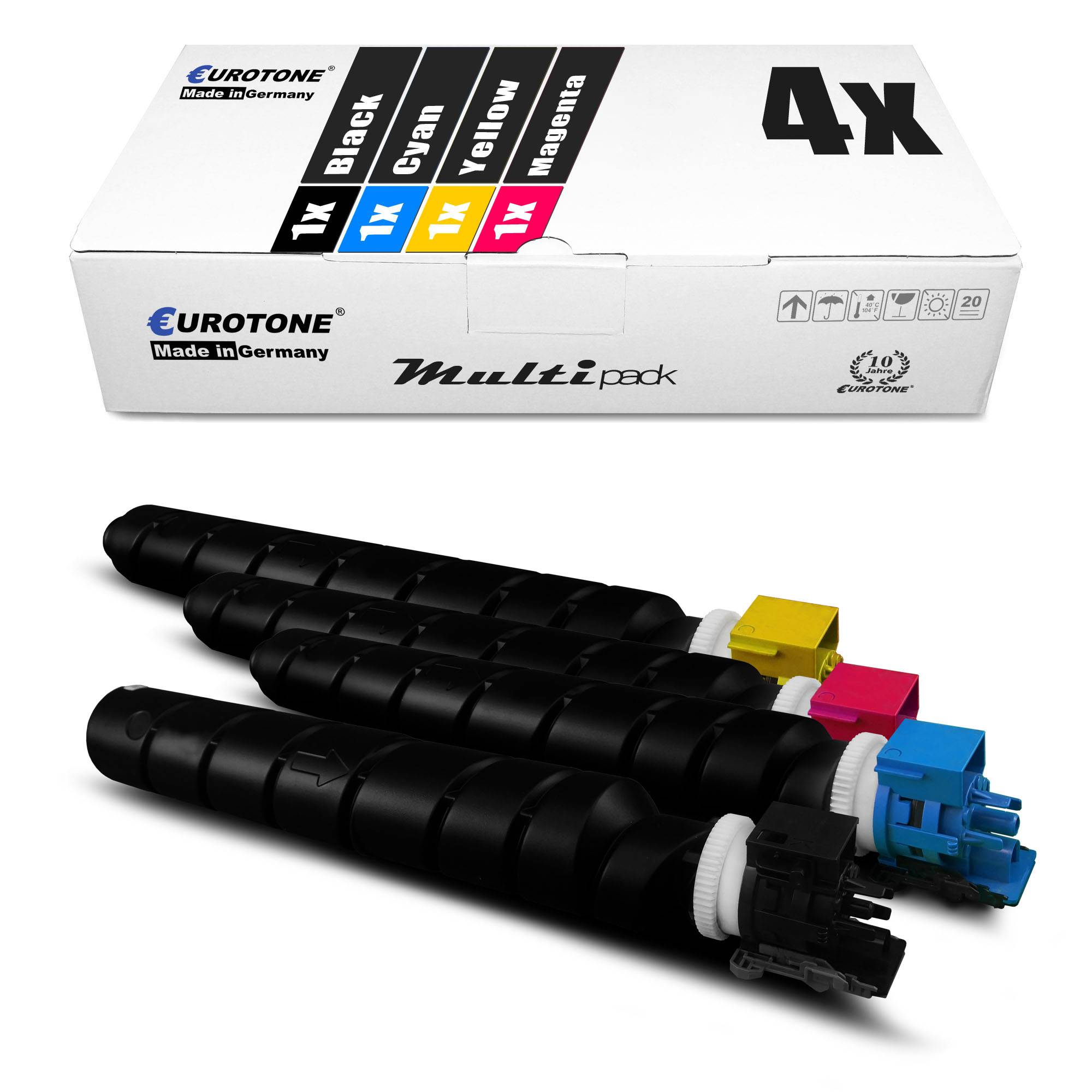 Eurotone 4 Lasertoner ersetzt Utax CK8514K 1T02ND0UT0 CK8514C 1T02NDCUT1 CK8514M 1T02NDBUT1 CK8513Y 1T02NDAUT1