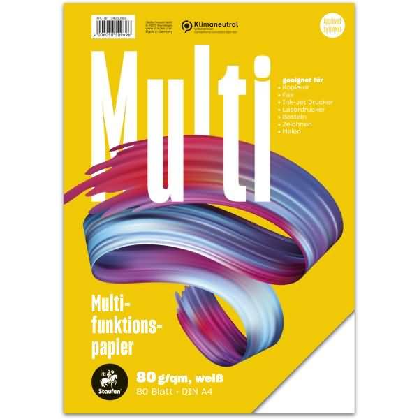 Multifunktionspapier A4 80 g/qm weiß 80 Blatt