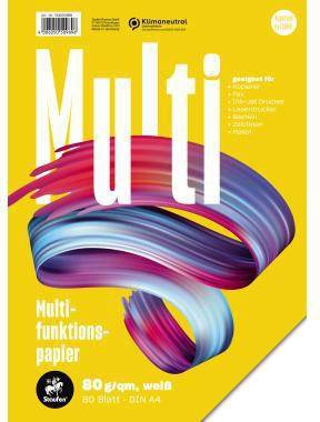 Ein gelbes Verpackungsetikett für „Multi