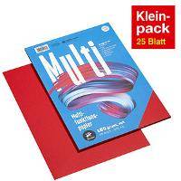 Staufen Multifunktionspapier A4 rot 160g 25Bl./Packung - Normal/Kopierpapier - 1