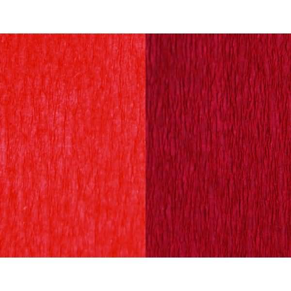 Krepppapier Doublette 90g/qm 125x25cm vulkanrot-karminrot