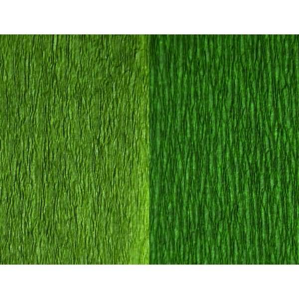 Krepppapier Doublette 90g/qm 125x25cm mitteloliv-oliv