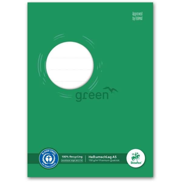 Heftumschlag Green Karton 150g/qm A5 grün