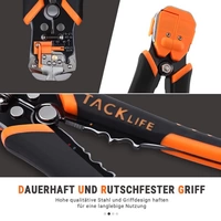 Tacklife MWS02, Abisolierzange, selbsteinstellende 8,4-Zoll-Kabelschneider-Crimper, 3-in-1-Multizange Tacklife MWS02, Abisolierzange, selbsteinstellende 8,4-Zoll-Kabelschneider-Crimper, 3-in-1-Multizange