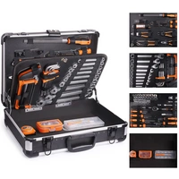 TACKLIFE HHK4B, Multifunktionaler 56-teilig Haushalts-Werkzeugkoffer für den Heimgebrauch, perfekt für alle Heimwerkerarbeiten mit Hammer, Messer, TACKLIFE HHK4B, Multifunktionaler 56-teilig Haushalts-Werkzeugkoffer für den Heimgebrauch, perfekt für alle Heimwerkerarbeiten mit Hammer, Messer,
