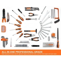TACKLIFE HHK4B, Multifunktionaler 56-teilig Haushalts-Werkzeugkoffer für den Heimgebrauch, perfekt für alle Heimwerkerarbeiten mit Hammer, Messer, TACKLIFE HHK4B, Multifunktionaler 56-teilig Haushalts-Werkzeugkoffer für den Heimgebrauch, perfekt für alle Heimwerkerarbeiten mit Hammer, Messer,