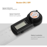 TACKLIFE MDA02, Digitales Lineal 400 mm Classic Edelstahl – Winkellineal – Längen- und Winkelmessung TACKLIFE MDA02, Digitales Lineal 400 mm Classic Edelstahl – Winkellineal – Längen- und Winkelmessung