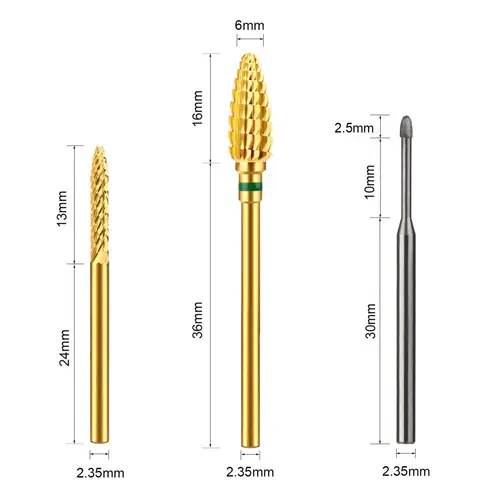 JCMaster 3x Premium Hartmetall Nagelfräser Bits Inkl. 1x Polierbit JCMaster 3x Premium Hartmetall Nagelfräser Bits Inkl. 1x Polierbit