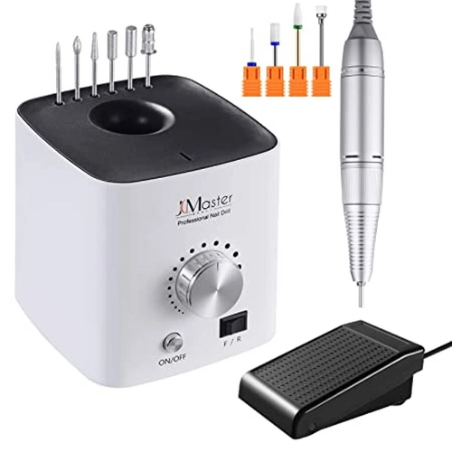 JCMASTER EU2031B-MCE4, Premium Nagelfräser Set - Fräser elektrisch Inkl 10 Aufsätze - Gelnägel & Acrylnägel - Diamant & Keramik Bits - 30000 U/Mi JCMASTER EU2031B-MCE4, Premium Nagelfräser Set - Fräser elektrisch Inkl 10 Aufsätze - Gelnägel & Acrylnägel - Diamant & Keramik Bits - 30000 U/Mi