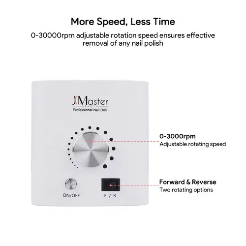 JCMASTER EU2031B-MCE4, Premium Nagelfräser Set - Fräser elektrisch Inkl 10 Aufsätze - Gelnägel & Acrylnägel - Diamant & Keramik Bits - 30000 U/Mi JCMASTER EU2031B-MCE4, Premium Nagelfräser Set - Fräser elektrisch Inkl 10 Aufsätze - Gelnägel & Acrylnägel - Diamant & Keramik Bits - 30000 U/Mi