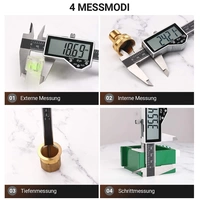 TACKLIFE DC04, Messschieber Digital Schieblehre, 150mm / 6 Zoll mit Zoll/Millimeter, IP54 Wasserdicht Hochpräzise Schieblehre aus Edelstahl(0,01 mm) TACKLIFE DC04, Messschieber Digital Schieblehre, 150mm / 6 Zoll mit Zoll/Millimeter, IP54 Wasserdicht Hochpräzise Schieblehre aus Edelstahl(0,01 mm)