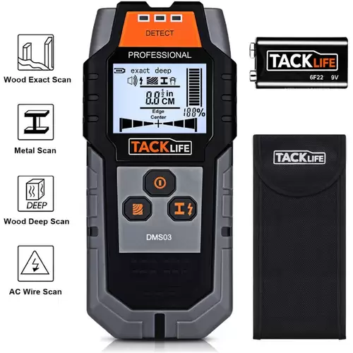 TACKLIFE DMS03, 4 In 1 Center Finding Elektronischer Wanddetektor Finder TACKLIFE DMS03, 4 In 1 Center Finding Elektronischer Wanddetektor Finder