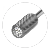 JCMaster Profi Hartmetall Nagelfräser Bit zylinderförmig, Crystal, medium, Standardmaße JCMaster Profi Hartmetall Nagelfräser Bit zylinderförmig, Crystal, medium, Standardmaße