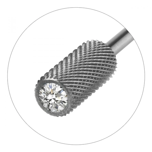 JCMaster Profi Hartmetall Nagelfräser Bit zylinderförmig, Crystal, medium, Standardmaße JCMaster Profi Hartmetall Nagelfräser Bit zylinderförmig, Crystal, medium, Standardmaße