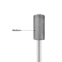 JCMaster Profi Hartmetall Nagelfräser Bit zylinderförmig, Crystal, medium, Standardmaße JCMaster Profi Hartmetall Nagelfräser Bit zylinderförmig, Crystal, medium, Standardmaße