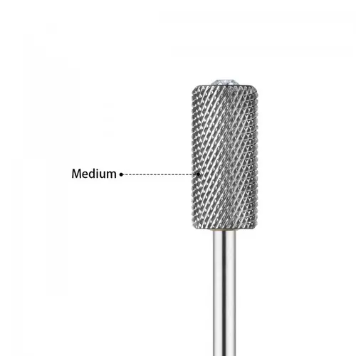 JCMaster Profi Hartmetall Nagelfräser Bit zylinderförmig, Crystal, medium, Standardmaße JCMaster Profi Hartmetall Nagelfräser Bit zylinderförmig, Crystal, medium, Standardmaße