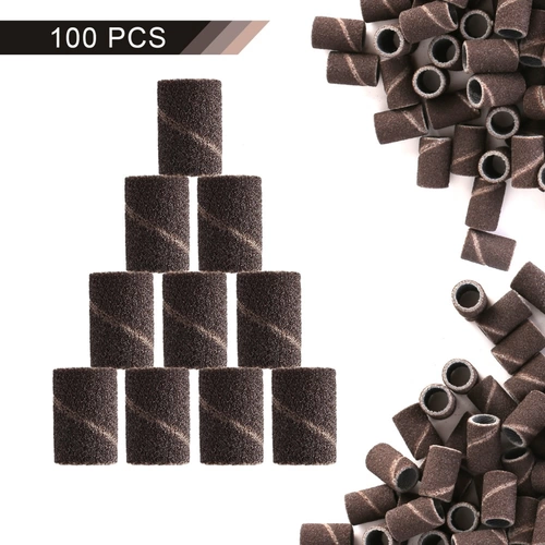 100x Premium Schleifhülsen/Schleifbänder 150# Körnung Maniküre/Pediküre/Hornhaut Für Nagelfräser 100x Premium Schleifhülsen/Schleifbänder 150# Körnung Maniküre/Pediküre/Hornhaut Für Nagelfräser