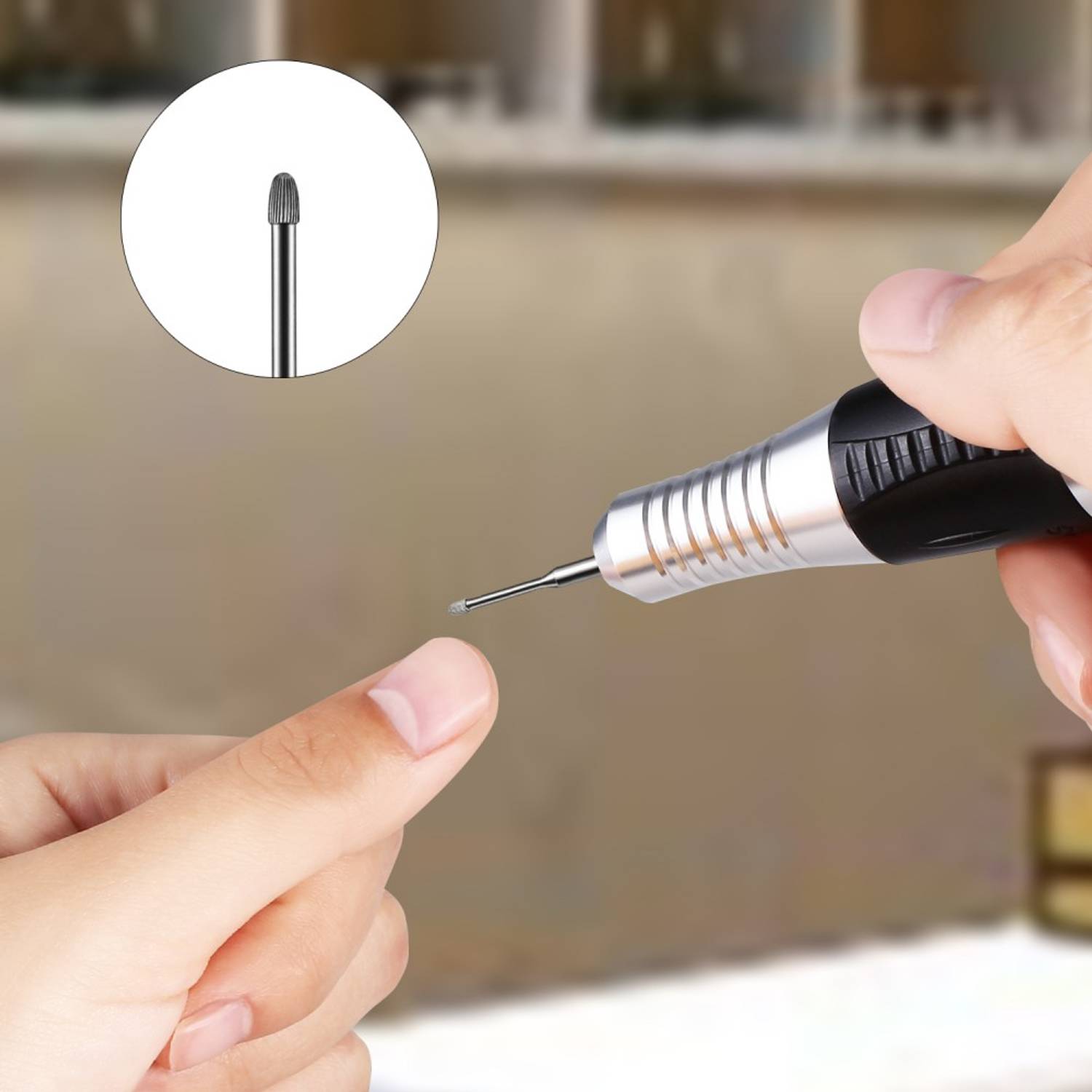 Premium Nagelfräser Bit 2.35mm Bit Gelnägel Medium Schleifen Acryl Maniküre, Pediküre