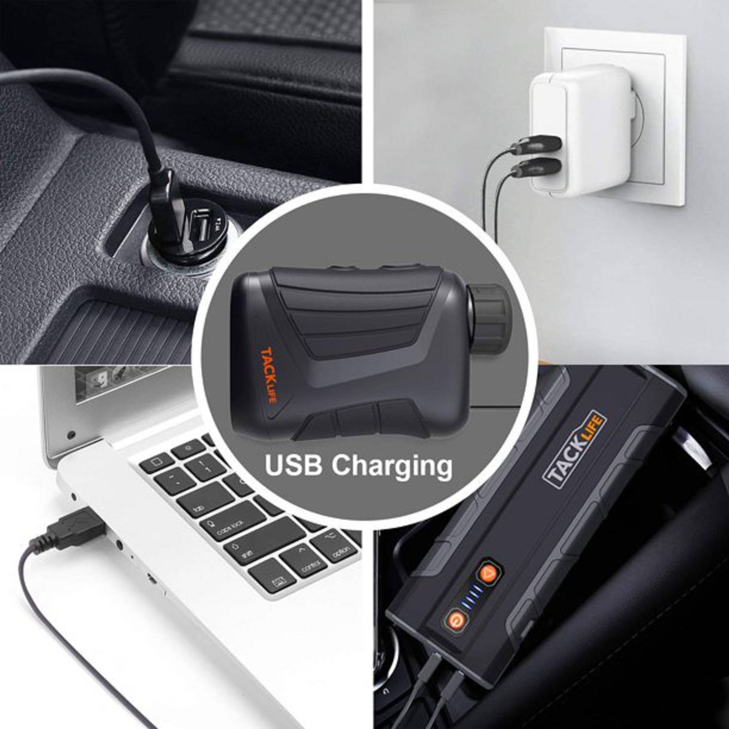 TACKLIFE Golf-Entfernungsmesser, 900-Yard-Laser-Entfernungsmesser 7X für Golf, Jagd, Wandern, Outdoor-Einsatz - MLR01