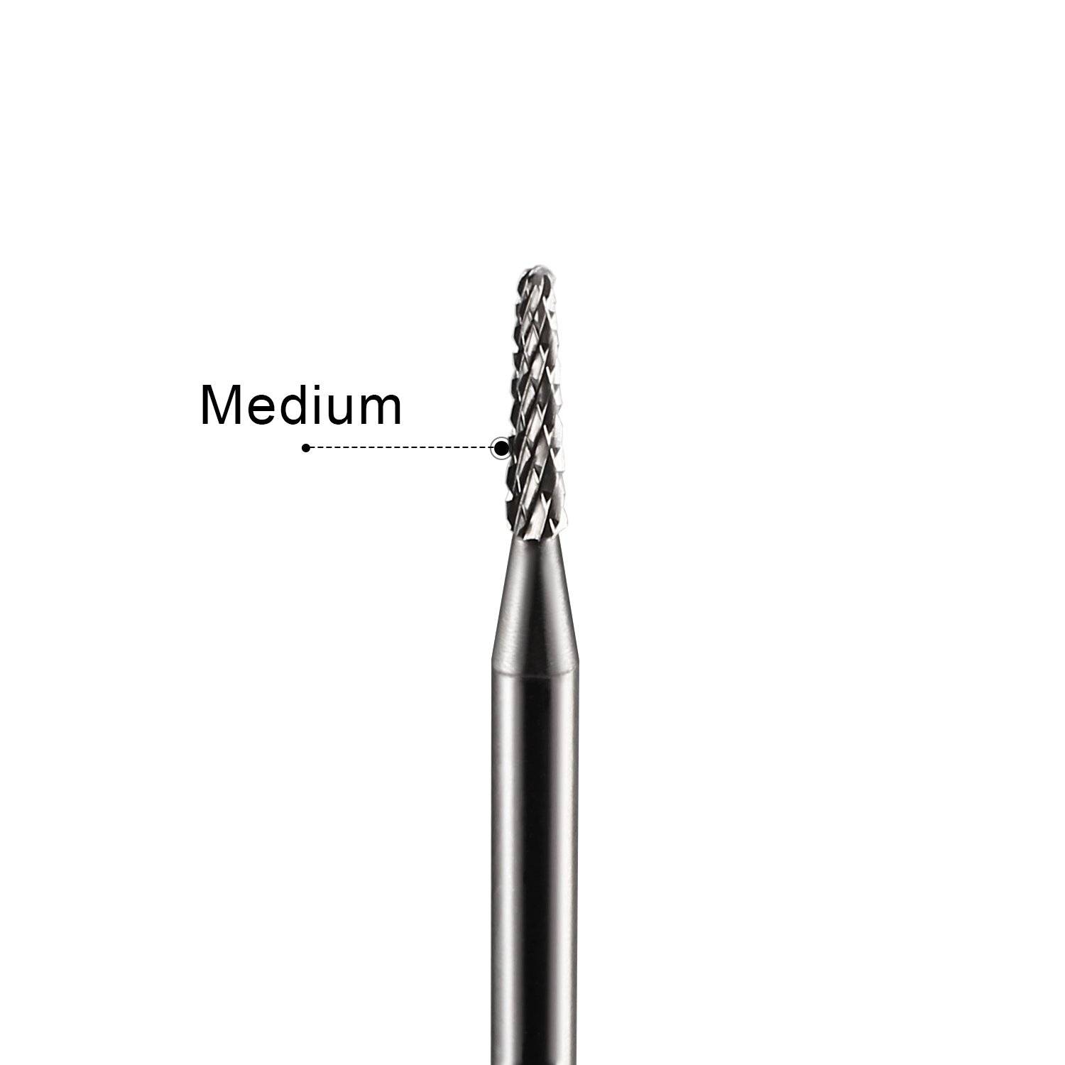 JCMaster MCA400M2, Premium Hartmetall Bit kreuzverzahnt Maniküre/Pediküre Professioneller Schleifkörper Für Nagelfräser