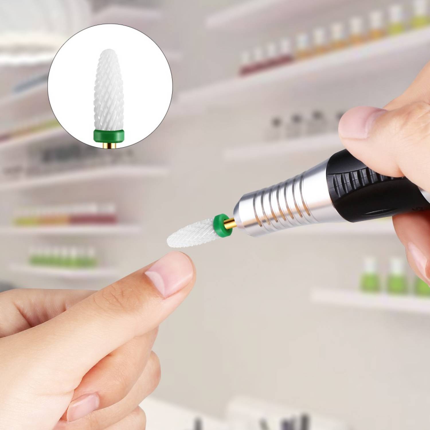 Premium Keramik Bit Birnenform Maniküre/Pediküre Professioneller Schleifkörper Für Nagelfräser