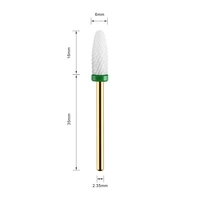JCMASTER® Premium Nagelfräser Aufsätze Keramik, 2.35mm Bits Grob Kegel Gelnägel Acryl Maniküre, Pediküre, Hornhaut Nagelmodellagen Profi Schleif JCMASTER® Premium Nagelfräser Aufsätze Keramik, 2.35mm Bits Grob Kegel Gelnägel Acryl Maniküre, Pediküre, Hornhaut Nagelmodellagen Profi Schleif