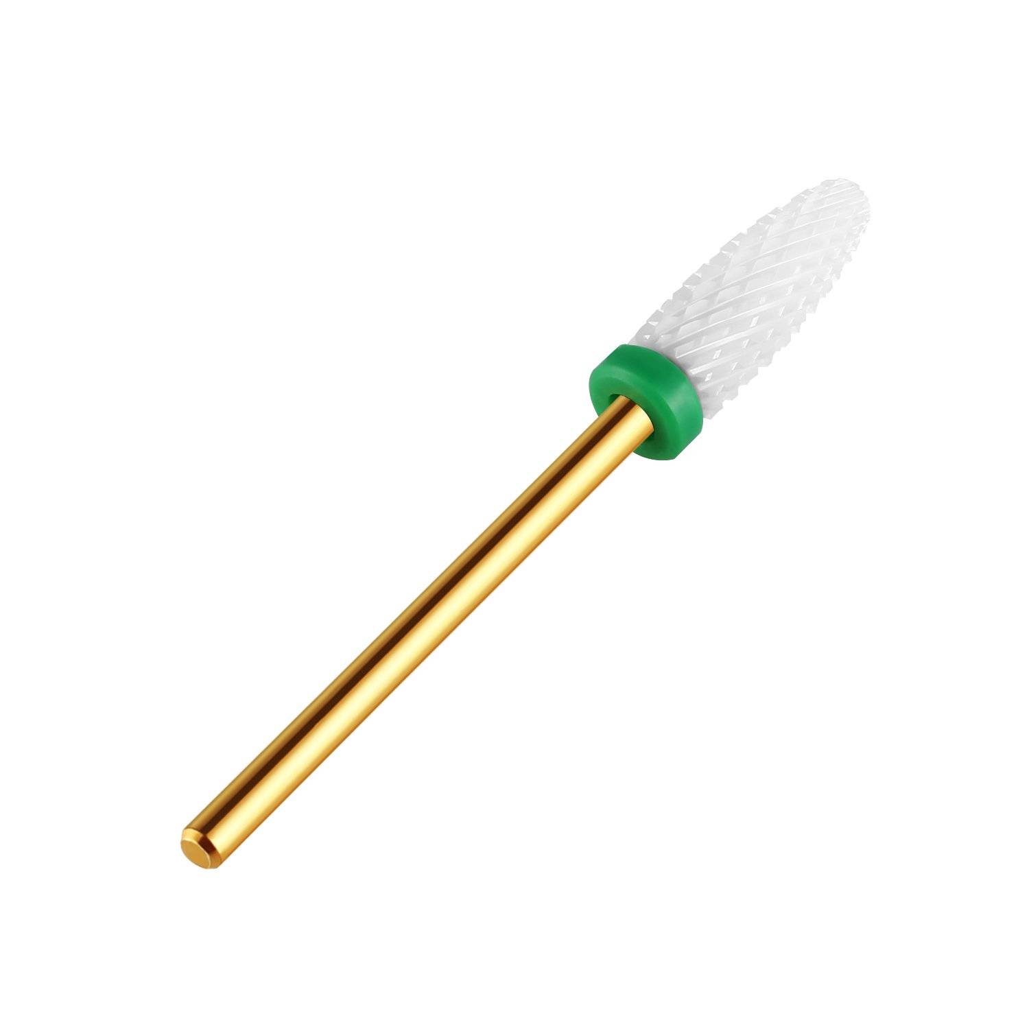 JCMASTER® Premium Nagelfräser Aufsätze Keramik, 2.35mm Bits Grob Kegel Gelnägel Acryl Maniküre, Pediküre, Hornhaut Nagelmodellagen Profi Schleif