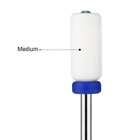 JCMASTER® Premium Nagelfräser Aufsatz Keramik, 2.35mm Bit zylinder Gelnägel mit Crystal Medium Acryl Maniküre, Pediküre, Hornhaut Nagelmodellagen JCMASTER® Premium Nagelfräser Aufsatz Keramik, 2.35mm Bit zylinder Gelnägel mit Crystal Medium Acryl Maniküre, Pediküre, Hornhaut Nagelmodellagen