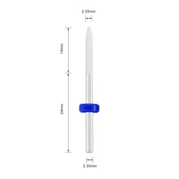 Premium Nagelfräser Bit Keramik Nagelhaut 2.35mm Gelnägel Medium Acrylnägel Schleifen Acryl Premium Nagelfräser Bit Keramik Nagelhaut 2.35mm Gelnägel Medium Acrylnägel Schleifen Acryl