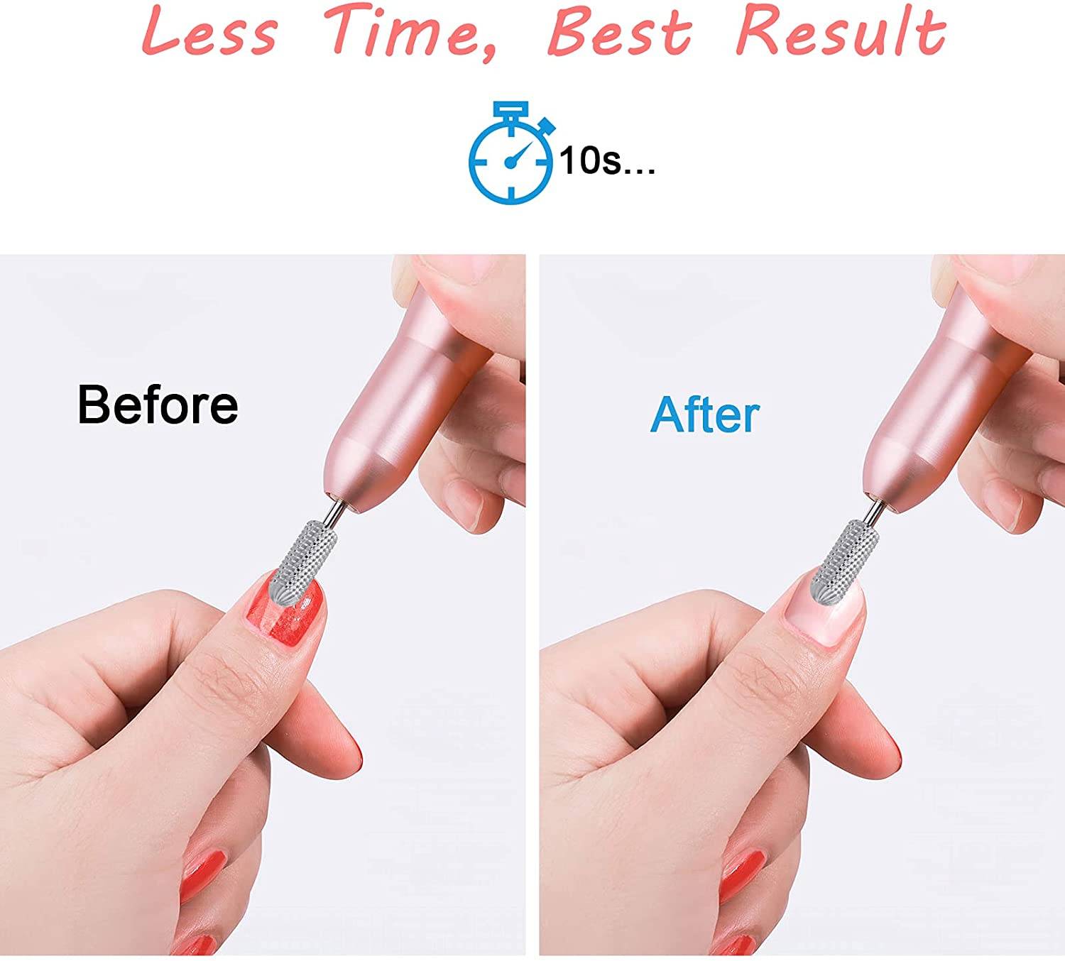 JCMASTER 9x Profi Nagelfräser Aufsätze Fusspflege Komplett Set - Für Gelnägel Acrylnägel - Diamant Hartmetall - Inkl Polierbit Halter Box - Fein