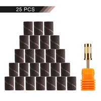 25x Premium Schleifhülsen 150 Medium Inkl 1x Schleifaufsatz Bit 25x Premium Schleifhülsen 150 Medium Inkl 1x Schleifaufsatz Bit