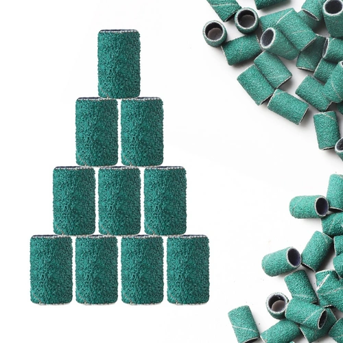 JCMaster® 100x Premium Schleifhülsen, Schleifbänder Grob 80# Körnung für Maniküre Pediküre Hornhaut JCMaster® 100x Premium Schleifhülsen, Schleifbänder Grob 80# Körnung für Maniküre Pediküre Hornhaut